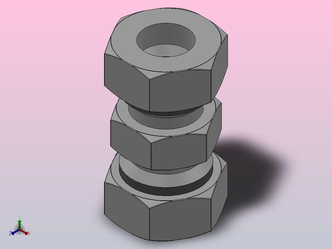 SKU 联管直二通卡套接头_SKU 16主视图