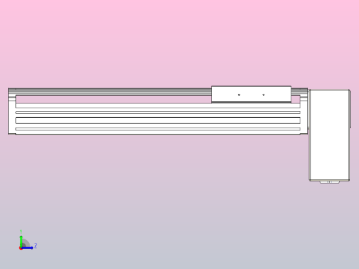 皮带直线轴半封闭可选导轨TPA-HNB-140D-120-L250-LP-C-P40-N3左视缩略图