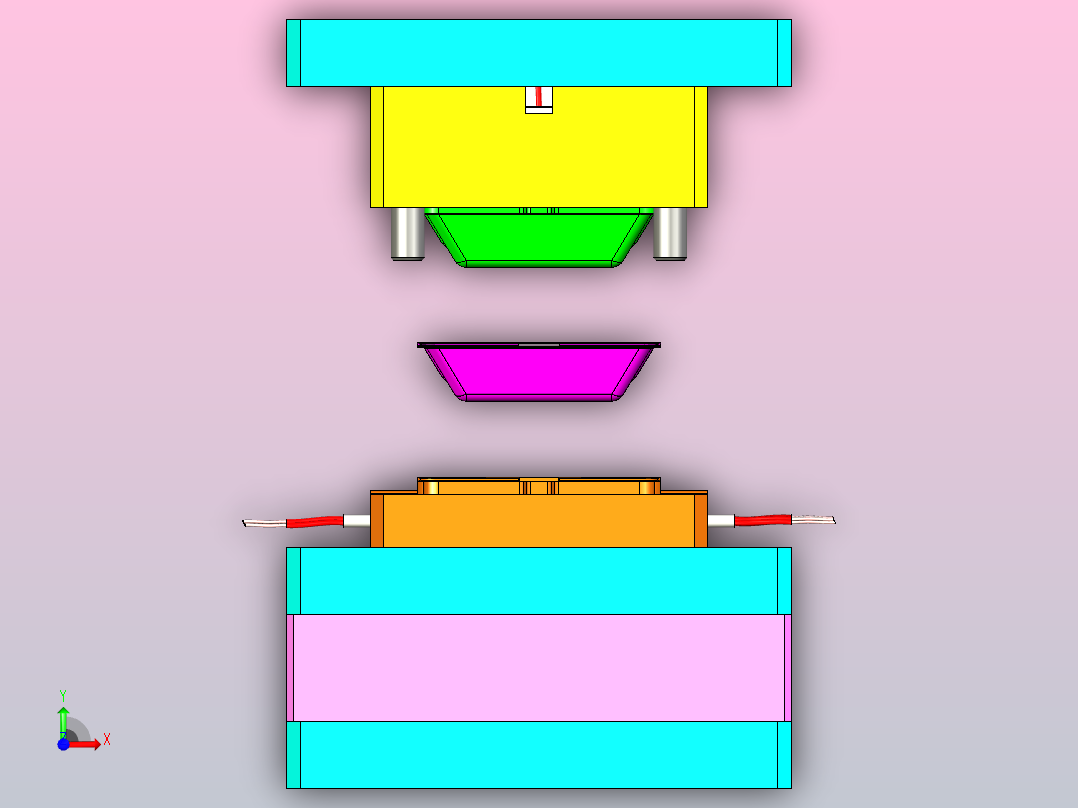 冲压模具前视图