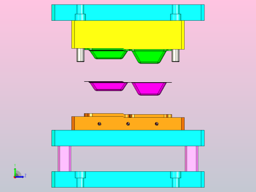 冲压模具左视缩略图