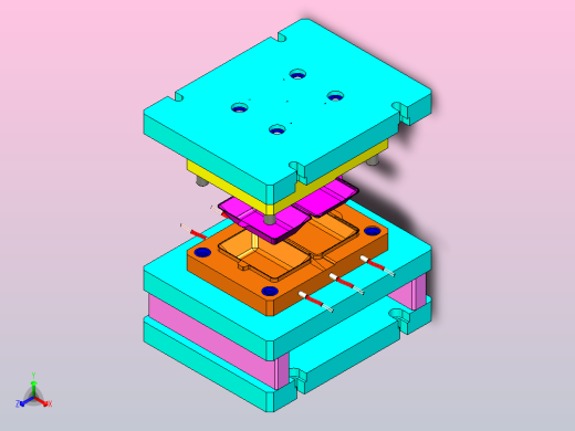 冲压模具正等轴测缩略图