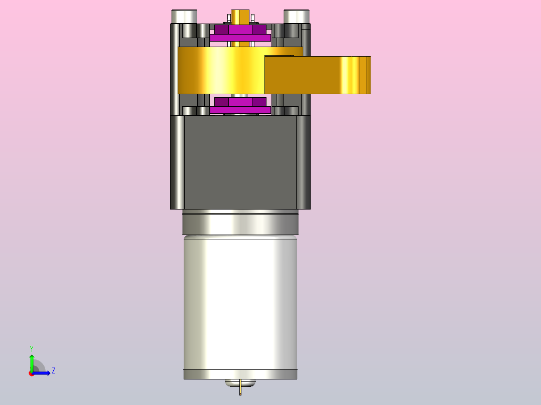 使用JGa25-370型电机的SEA模块左视图
