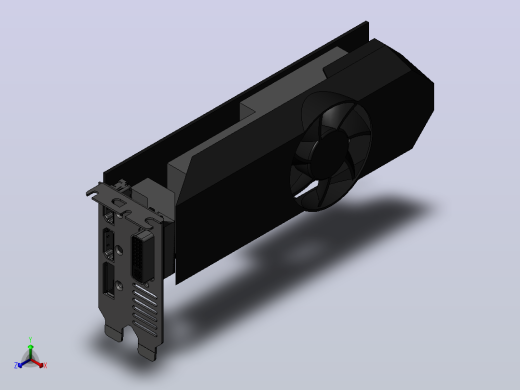 显卡 GIGABYTE GTX 1050 Ti正等轴测缩略图