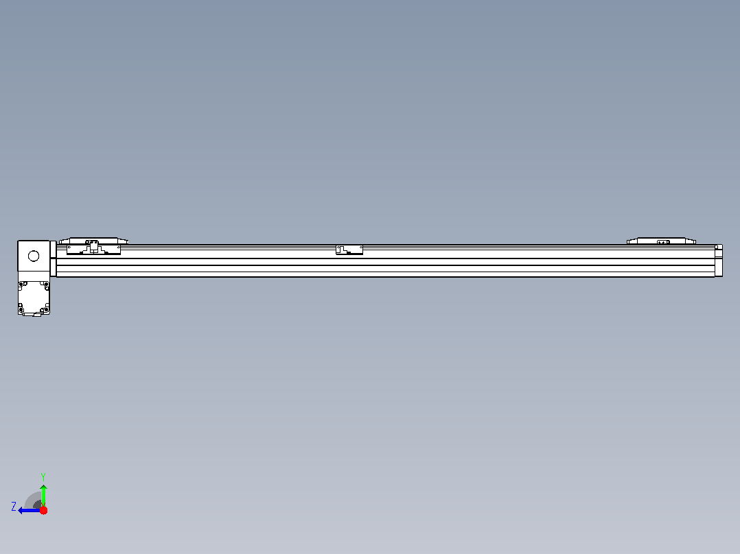 皮带直线轴双滑块型TPA-GCBS-80-P60-L475-LP-M20-N3右视图