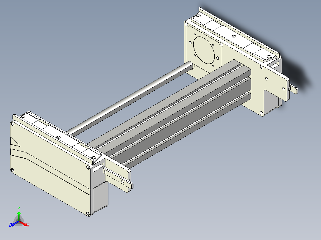 MK1HW-W640-C1片基带尾部装置正等轴测图