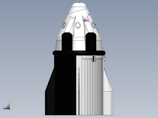 SpaceX 龙飞船载人版右视缩略图