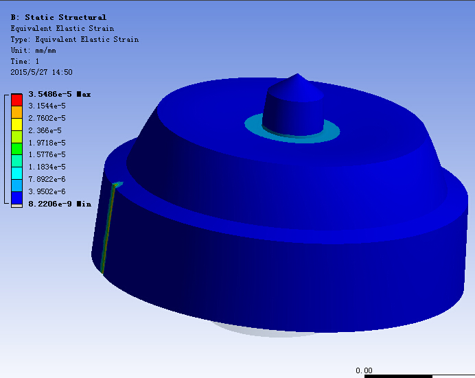 复合钻头轴承应力分析(sw12+说明书+分析图片)
