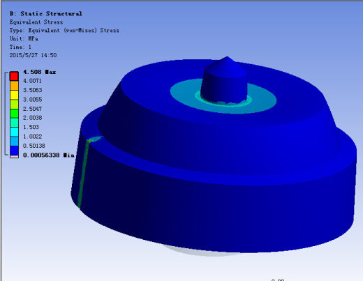 复合钻头轴承应力分析(sw12+说明书+分析图片)缩略图