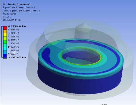 复合钻头轴承应力分析(sw12+说明书+分析图片)缩略图
