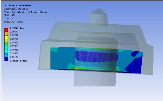 复合钻头轴承应力分析(sw12+说明书+分析图片)缩略图