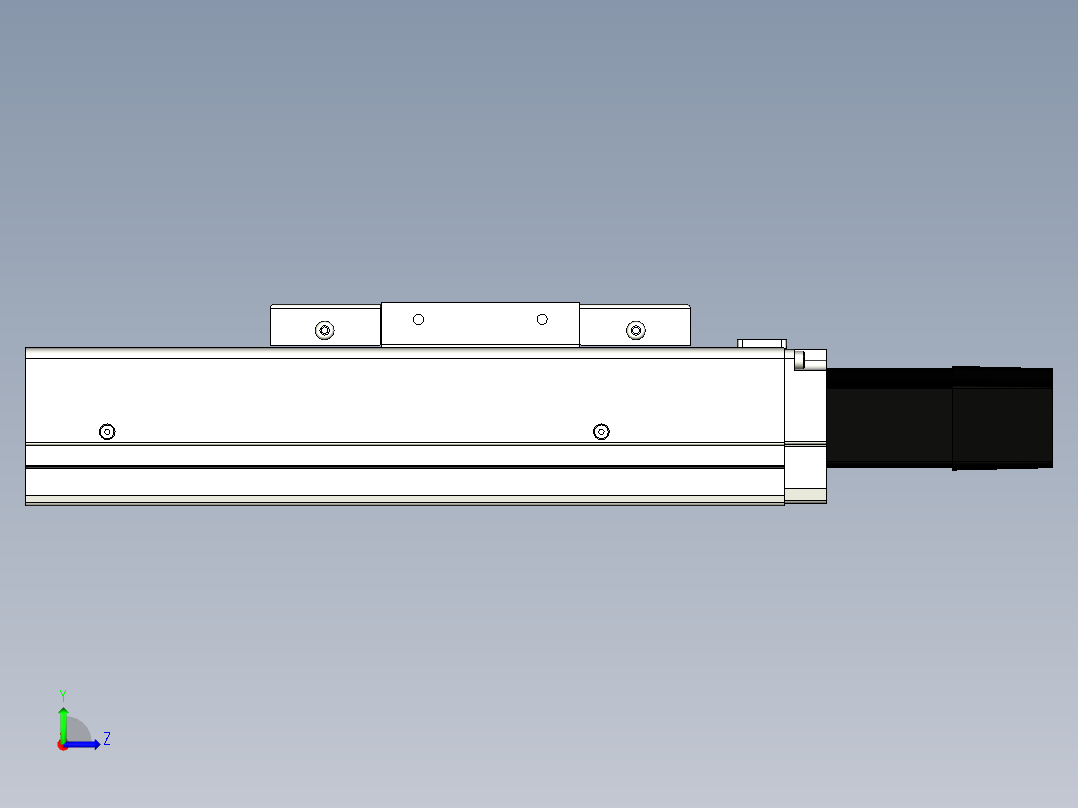 Toyo东佑达直线模组-ECH12-50-BC-200W左视图