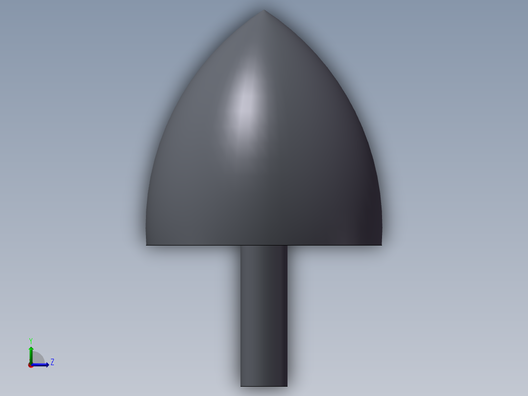 橡胶防撞头M10-50左视图