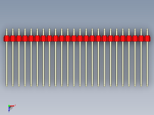 彩色公头100mil（2.54mm）系列-DS1021_red_1x24p_100mil_Type19_rev1.0俯视缩略图