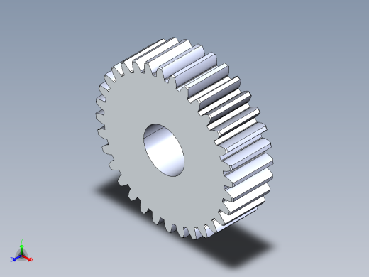 正齿轮-m0.5 20PA 32t Spur Gear