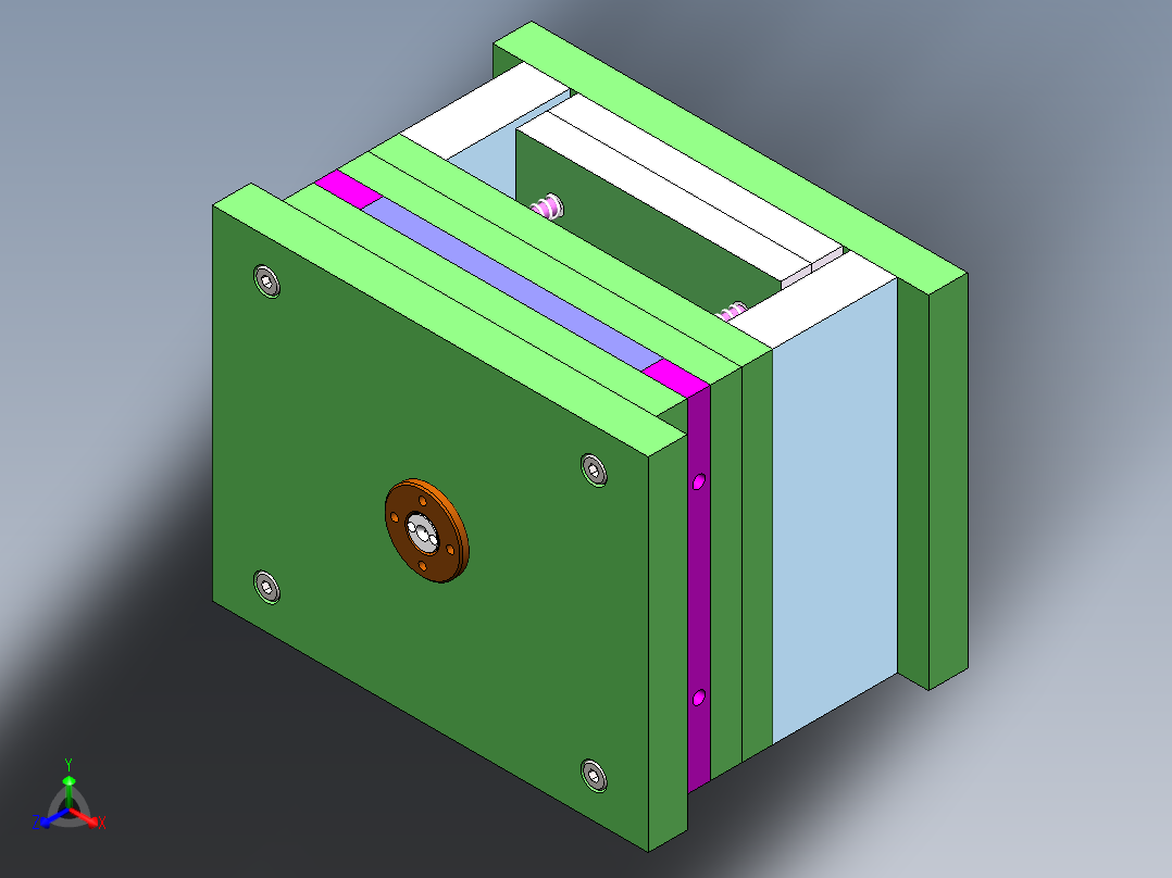 Q156-手机保护壳注塑模具的设计【三维SolidWorks】正等轴测图