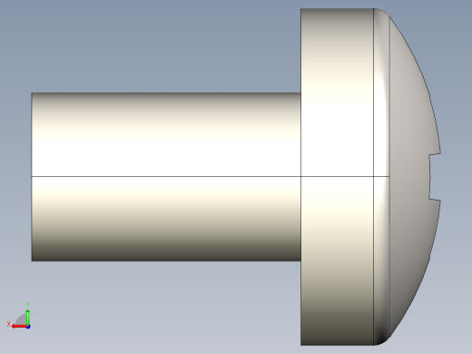 螺丝 M2.5 十字盘头-M2.5 x 4 Screw head.STEP后视缩略图