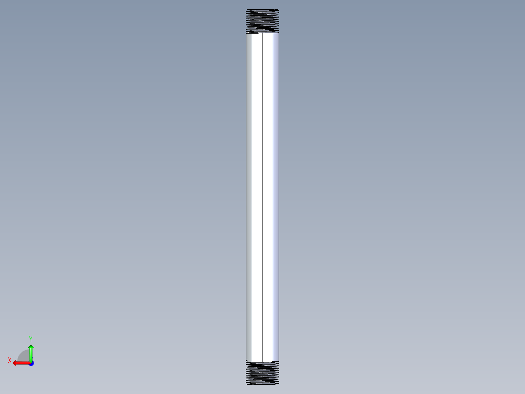 聚氯乙烯配件33-Sch80_Nipple_MPTxMPT_861-112_0.75in x 12in后视图