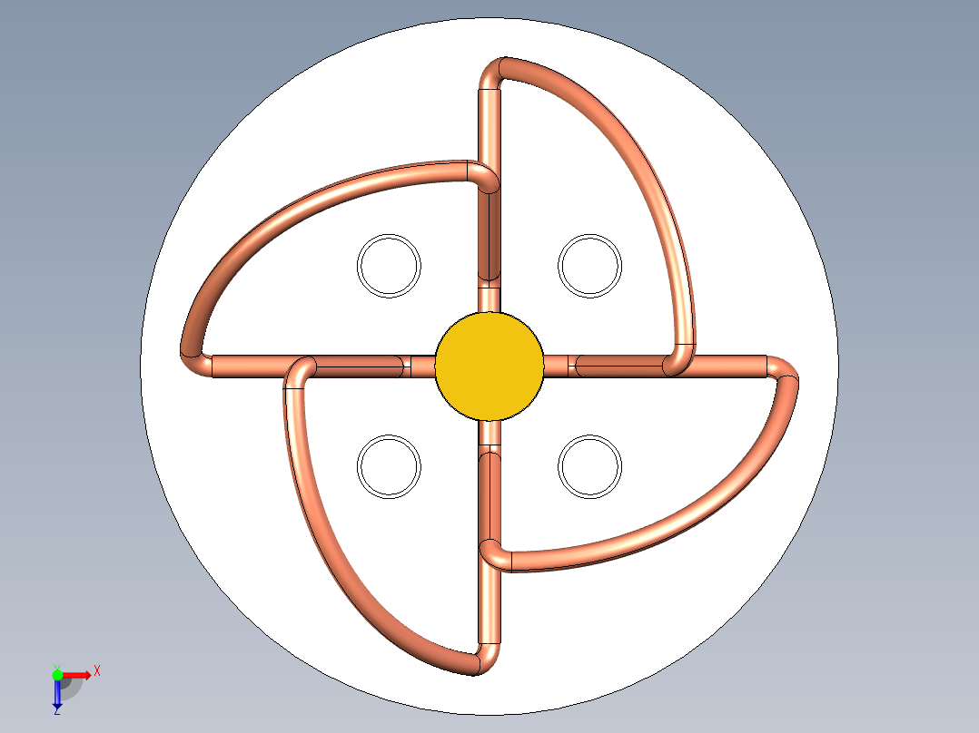 SMA接口17俯视图