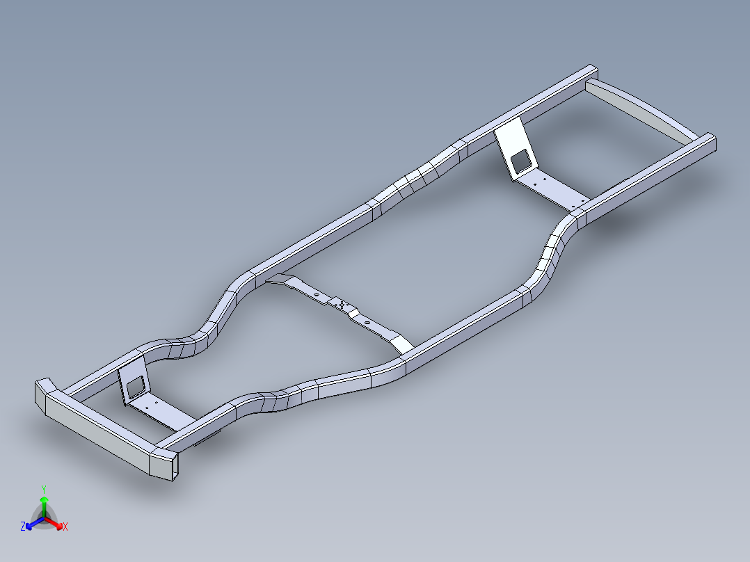 车底盘 (1)主视图