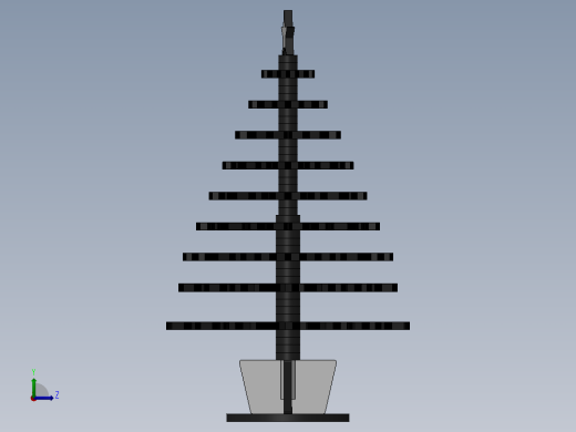 激光下料拼图圣诞树SOLIDWORKS 2017和x_t格式左视缩略图