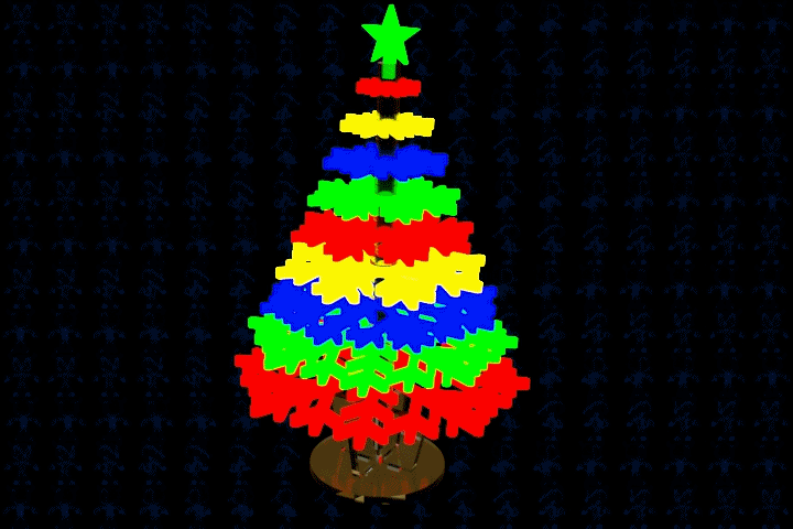 激光下料拼图圣诞树SOLIDWORKS 2017和x_t格式