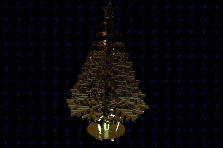 激光下料拼图圣诞树SOLIDWORKS 2017和x_t格式