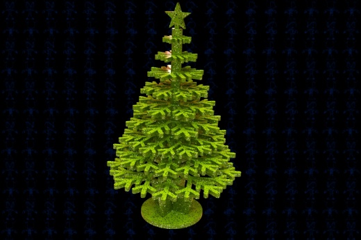 激光下料拼图圣诞树SOLIDWORKS 2017和x_t格式缩略图