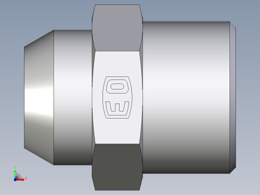 卡套式工业通用硬管接头EO_Weld_connector_AS12LX前视缩略图