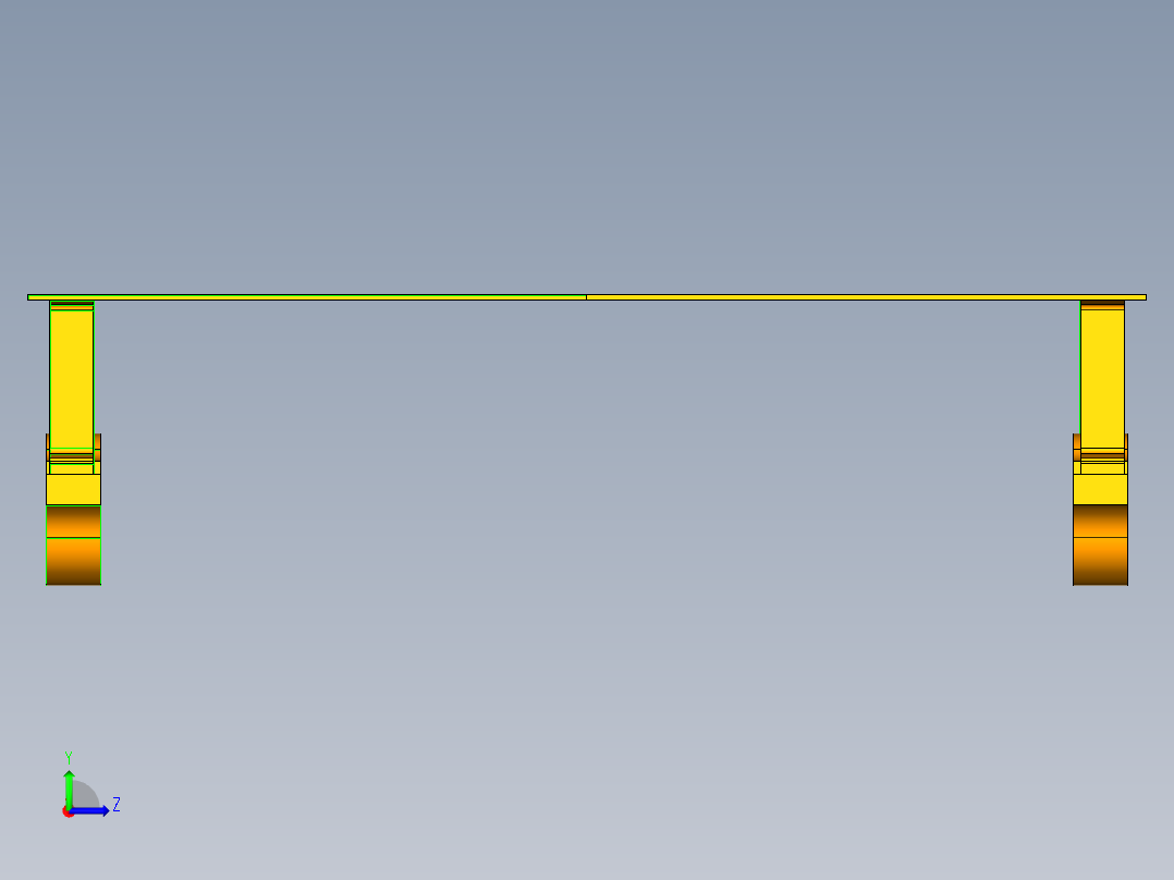 6T电动平车从动轮组设计【含三维UG和仿真+CAD图文档】左视图