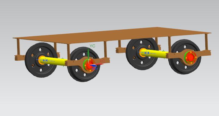 6T电动平车从动轮组设计【含三维UG和仿真+CAD图文档】