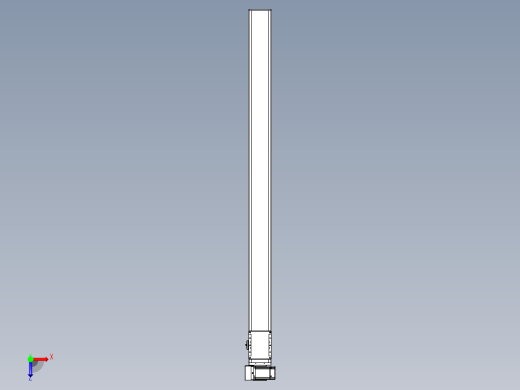 同步带全封闭直线模组TPA-HCB-105D-90-L1400-LU-Y-P20-N3俯视缩略图