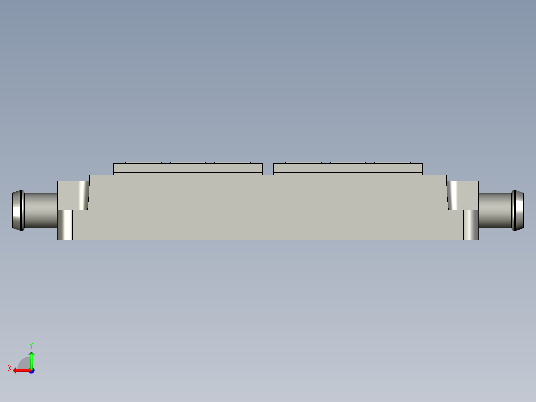 IGBT热仿真模型后视图