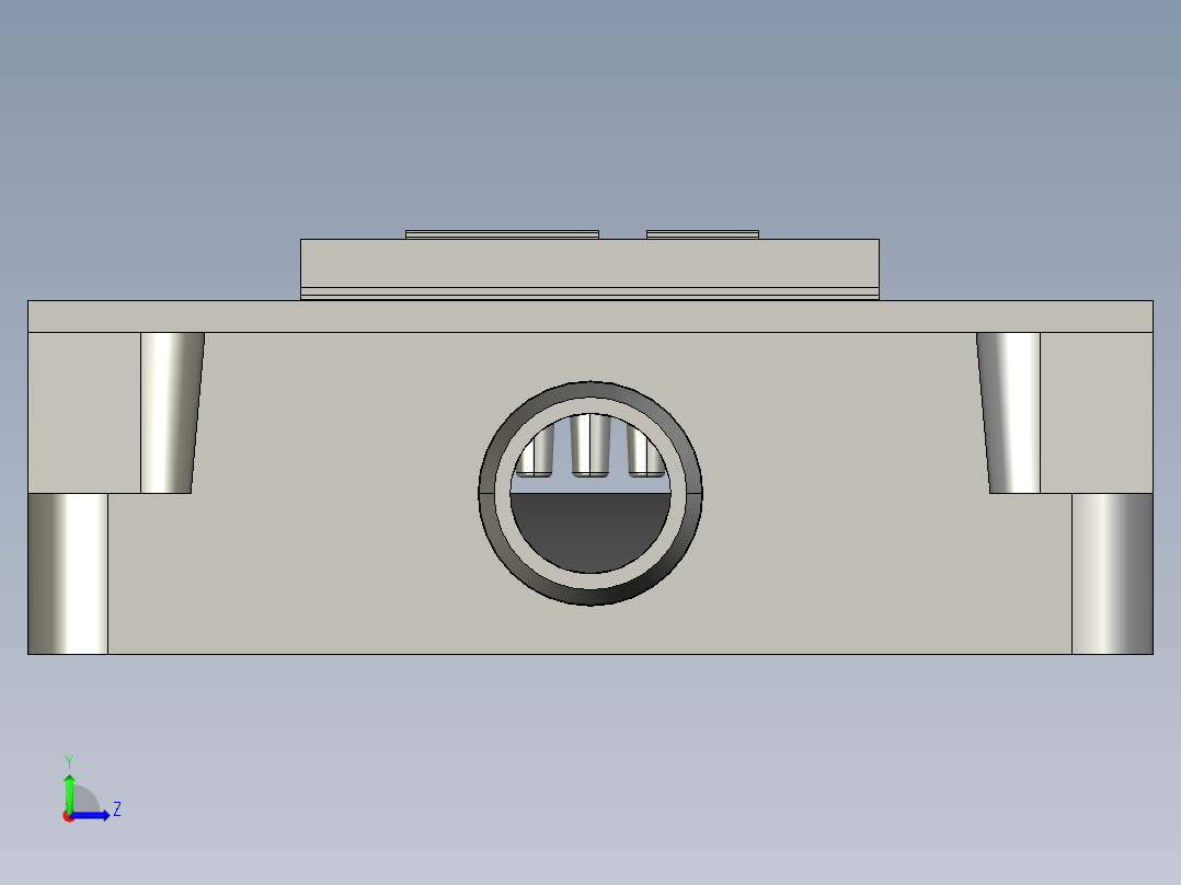 IGBT热仿真模型左视图