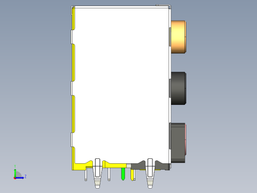 重建音频插孔-POF+音频连接器左视缩略图