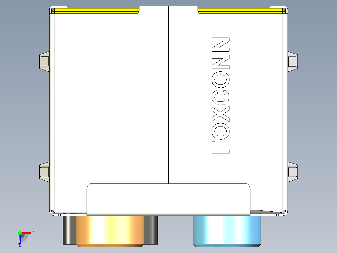 重建音频插孔-POF+音频连接器俯视图