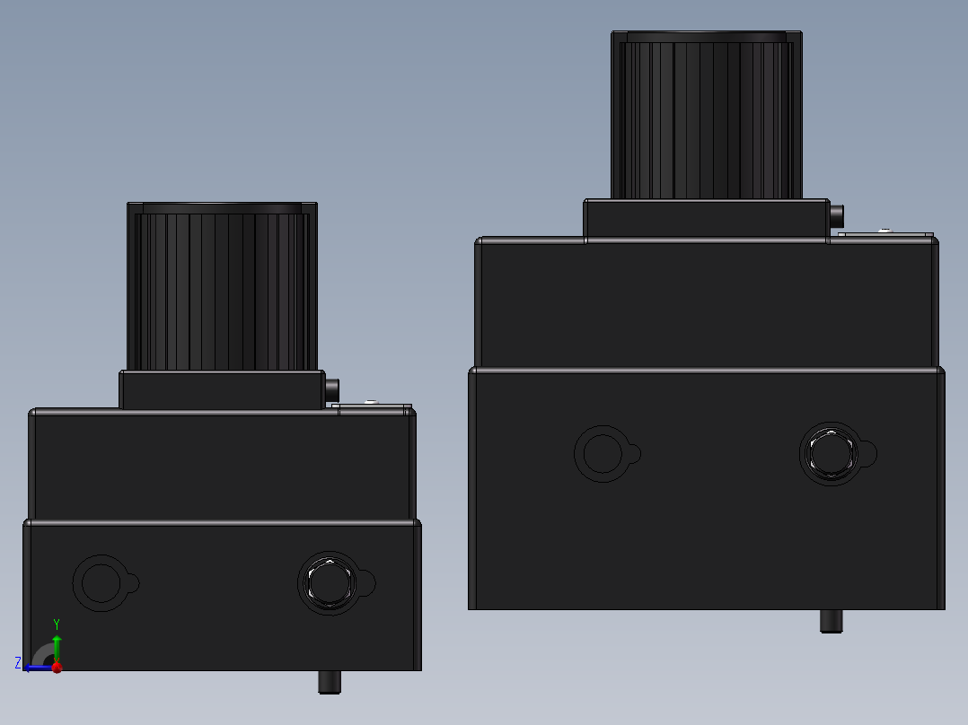 流量控制阀(调速阀、单向调速阀02，03) 共2种型号446427右视图