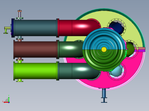 舰载分轴重型燃气轮机后视缩略图