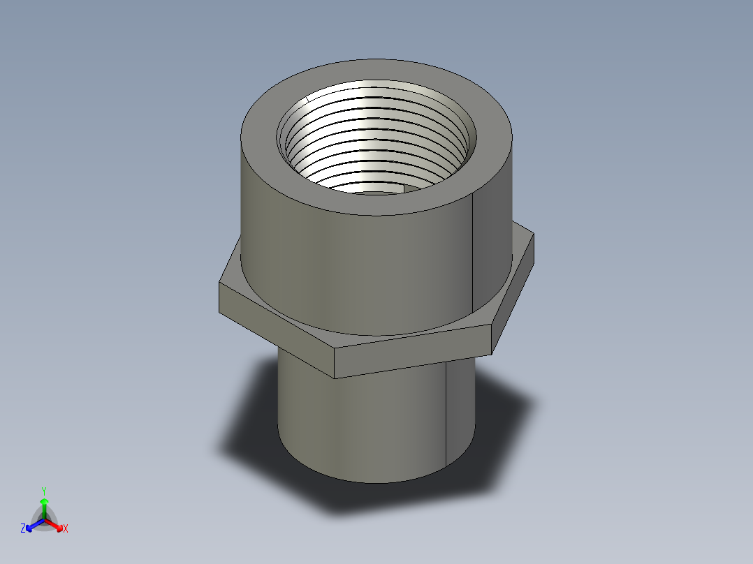 船舶管路系统SeaCor_PVC-SS_SPIGxFPT_37J178010_1in主视图