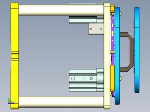 HAZEL-C-笔记本CNC工装夹具三维模型CNC6-0514左视缩略图