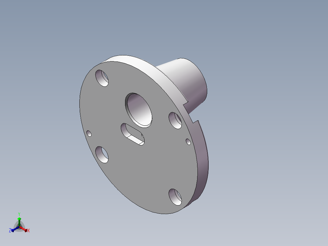 泵盖加工工艺分析正等轴测图