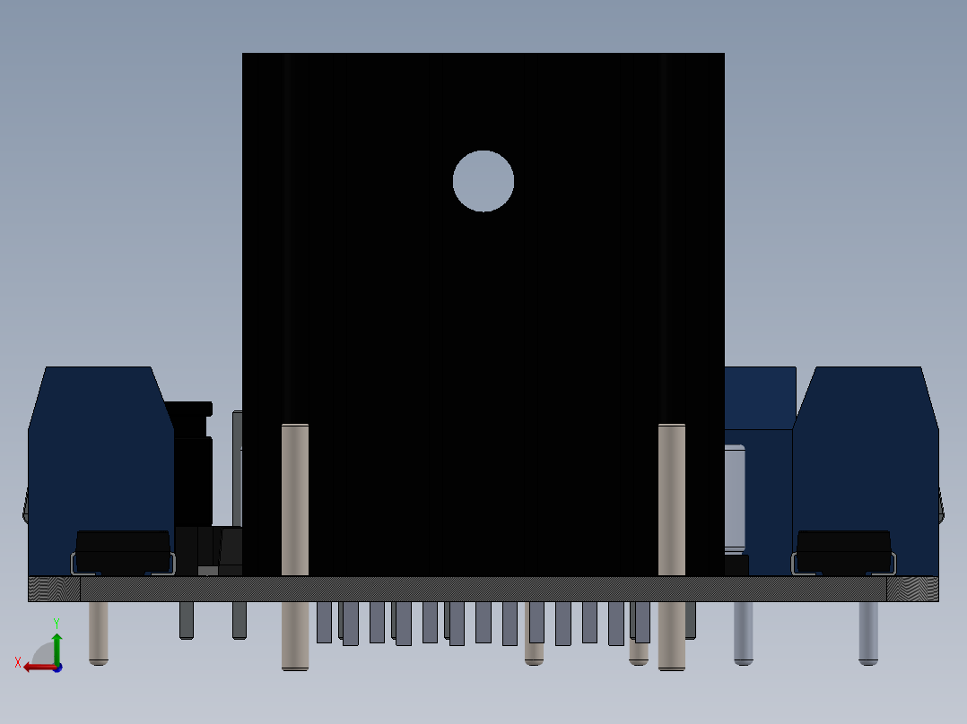 步进驱动器后视图