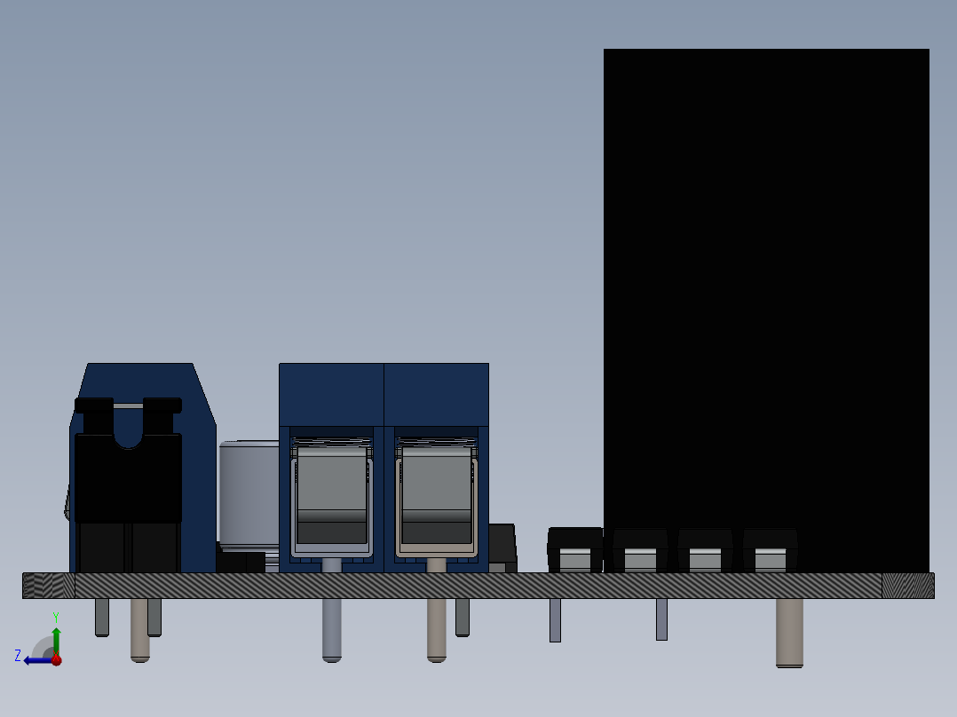 步进驱动器右视图