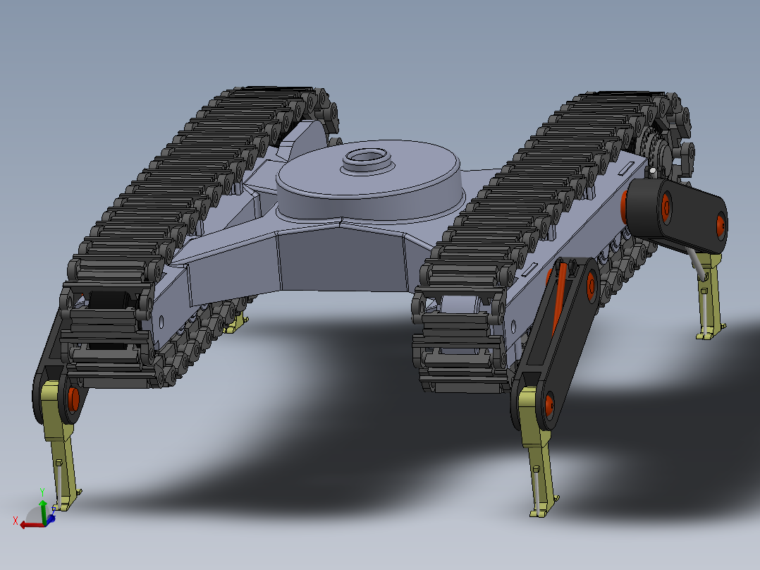 1四足履带双形态机器人