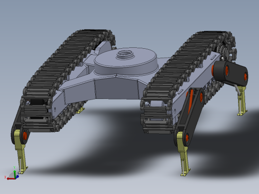 1四足履带双形态机器人