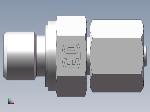 直通管螺纹组合接头、2DC-04-14WD前视缩略图