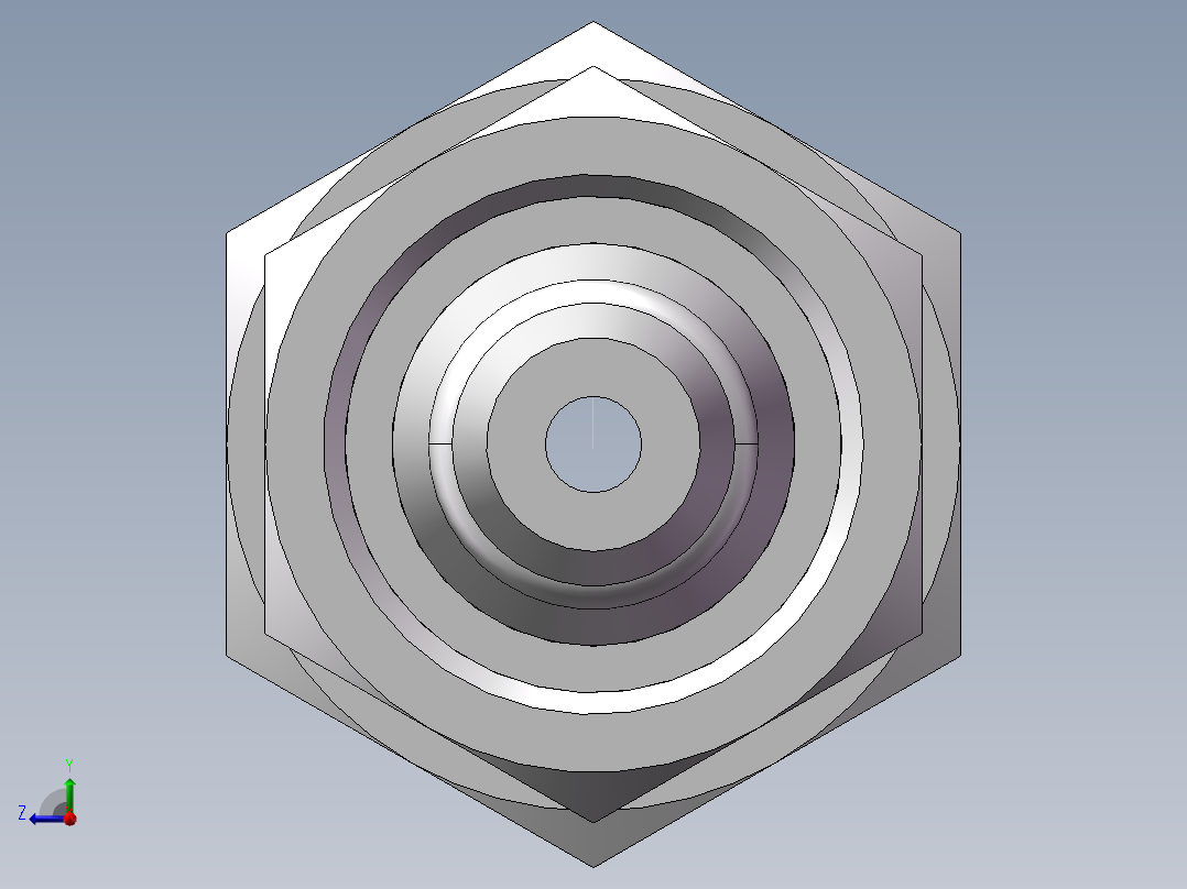 直通管螺纹组合接头、2DC-04-14WD右视图