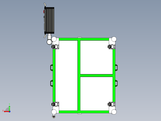 阶梯式工作台设备外框设计后视缩略图