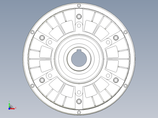 FLK50磁粉离合器前视缩略图