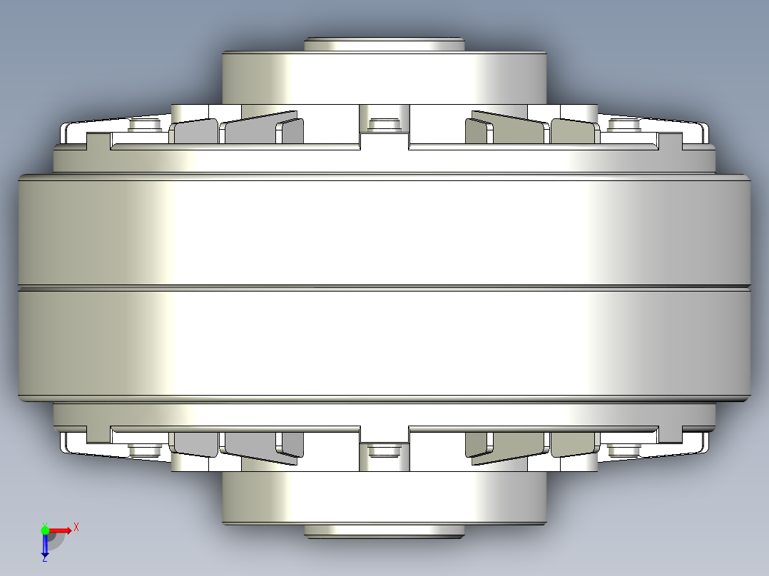 FLK50磁粉离合器俯视图