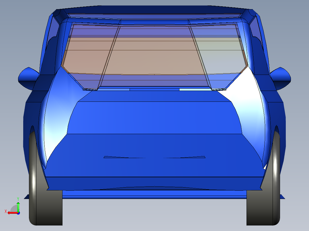 B3003600-4x4 轻型厢式车后视图